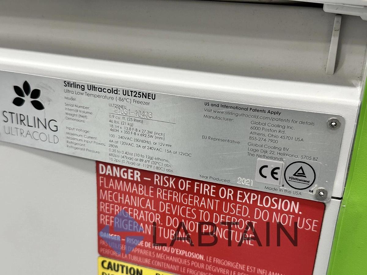 Used Stirling Ultracold ULT25NEU Portable Ultra Low -86º Temp Freezer - w/Warranty