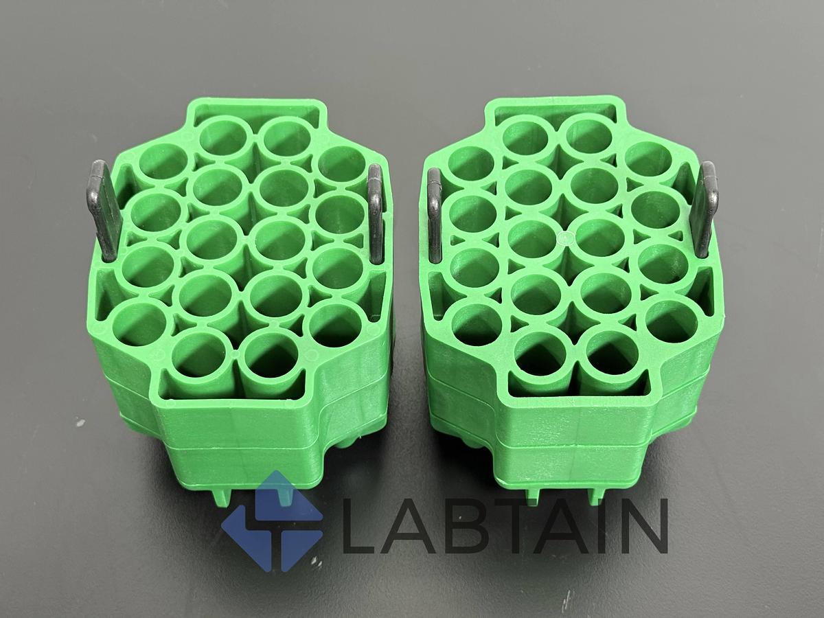 Used 2× Beckman Coulter 368271 Tube Adapters – 18×15 mL for JS-5.3 Rotor – Used