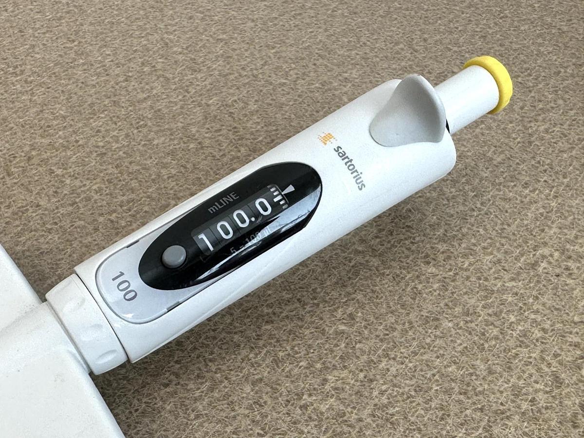 Used Sartorius/BIOHIT mLINE m100 Manual 12-Channel Pipette | 5-100uL