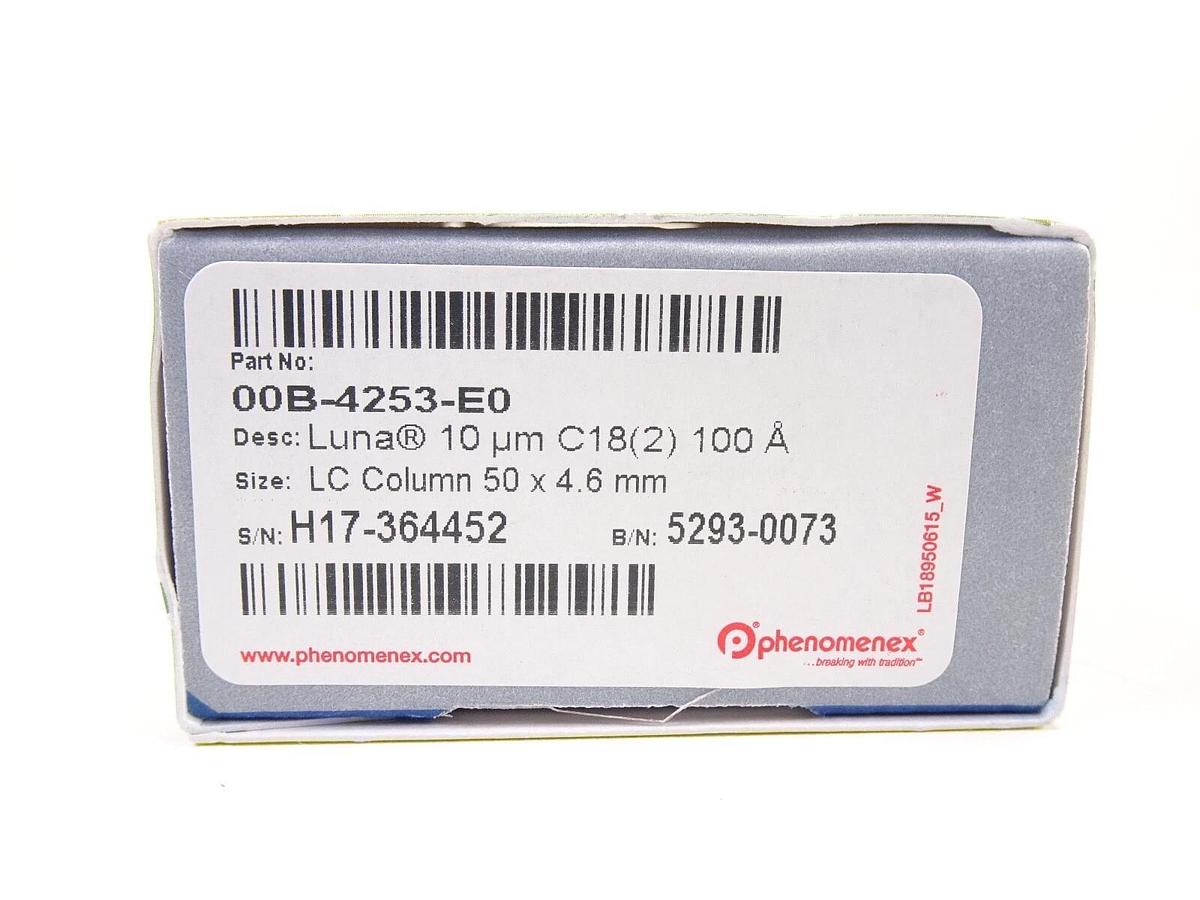 Phenomenex Luna 10um C18(2) LC Column 50x4.6mm 00B-4253-E0