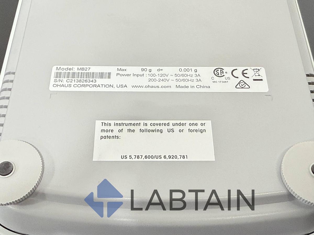 Used Ohaus MB27 Moisture Analyzer Balance 90g x 0.001g Laboratory Scale C213826343 – Tested