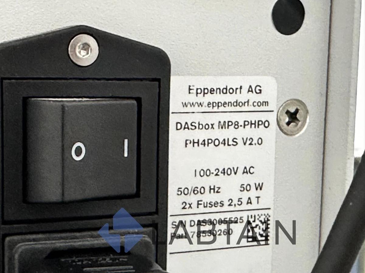 Used Eppendorf DASbox MP8-PHPO Mini Bioreactor System – With DasGip Base – Incomplete – As-Is