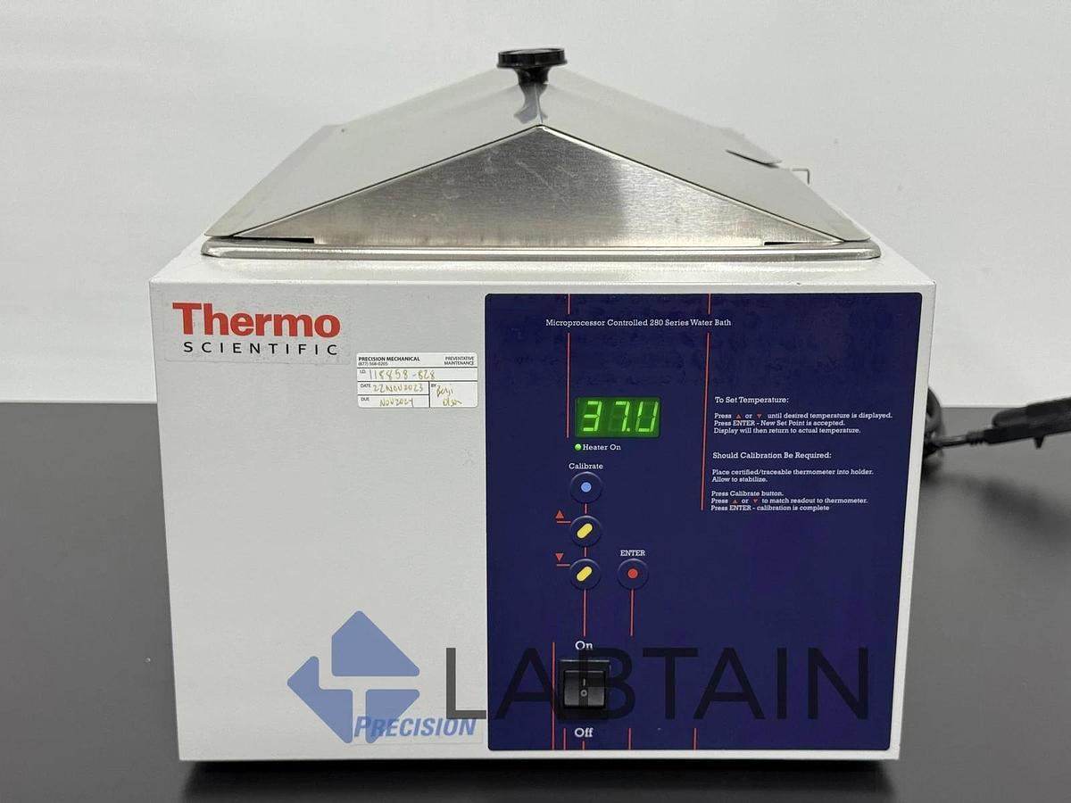Used Thermo Fisher Microprocessor Contrtolled 280 Series Water Bath