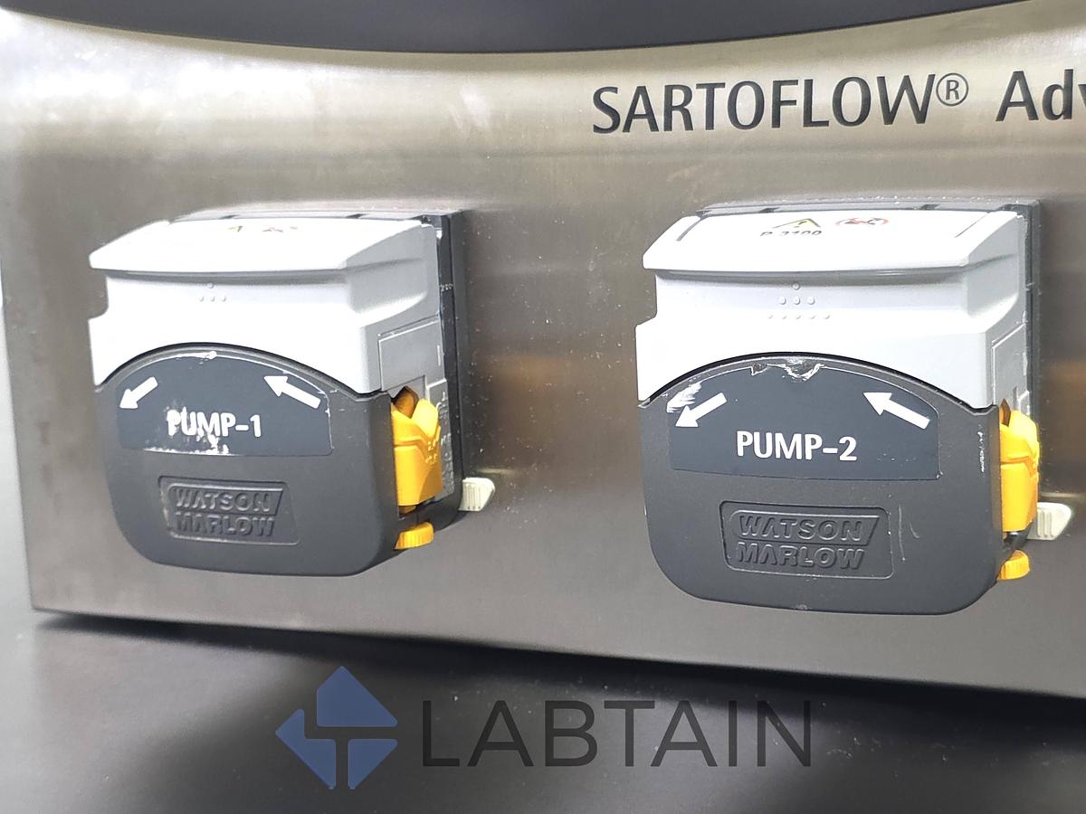 Used Sartorius Stedim SARTOFLOW Advanced Benchtop TFF Crossflow System, 10 L SS Vessel, 0.1–2.1 m², Used/Inspected
