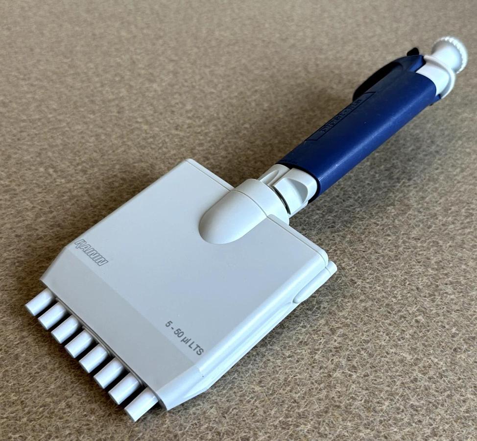 Used Rainin Pipet-Lite L-50 | 5-50uL | 8-Channel Pipette w/Warranty * NICE