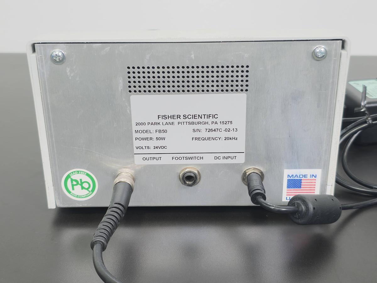 Used Fisher Scientific FB50 Sonic Dismembrator w/ CL-18 Converter Perfect Condition
