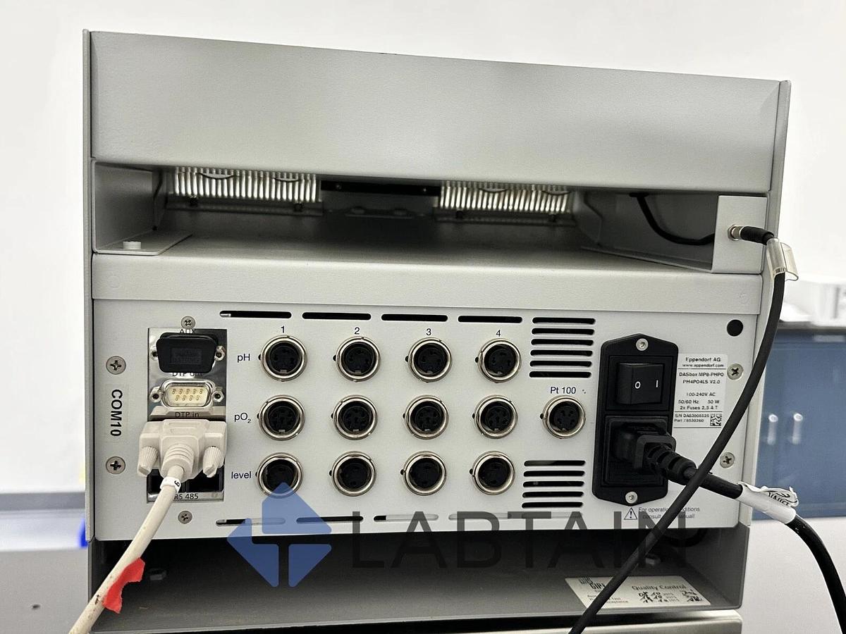 Used Eppendorf DASbox MP8-PHPO Mini Bioreactor System – With DasGip Base – Incomplete – As-Is