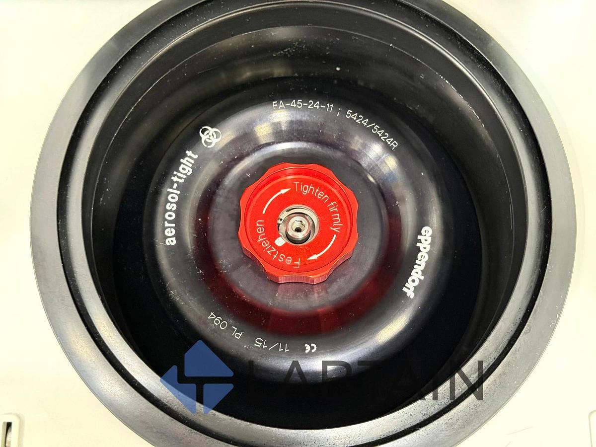 Used Eppendorf 5424R Refrigerated Microcentrifuge w/ FA-45-24-11 Rotor – S/N 5404FH021370 – Tested