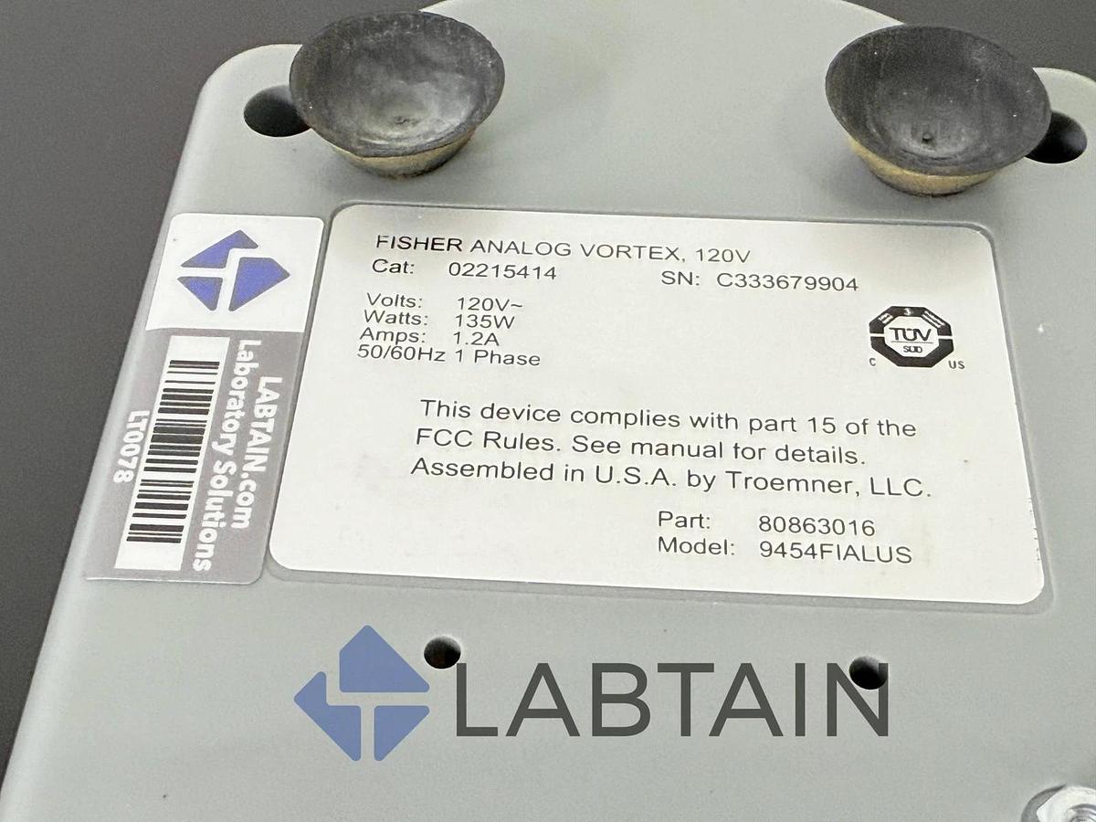 Used Fisher Scientific Analog Vortex Mixer 120V | Cat# 02215414 | C333679904