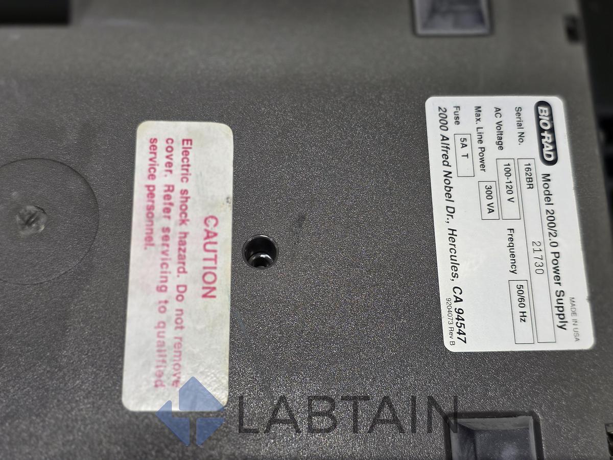 Used Bio-Rad Model 200/2.0 Electrophoresis Power Supply 100-120V