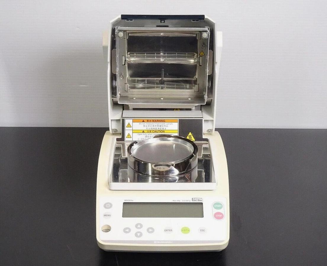 Used Shimadzu MOC63u Moisture Analyzer Balance – 60g x 0.001g – Tested