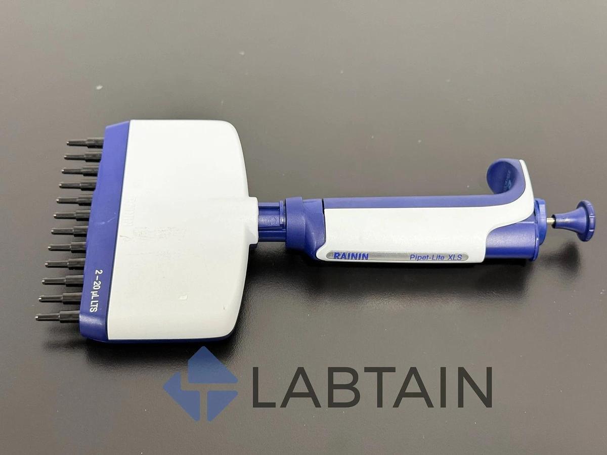 Used Rainin Pipet-Lite XLS 12-Channel Adjustable Volume Pipette 2-20ul LTS