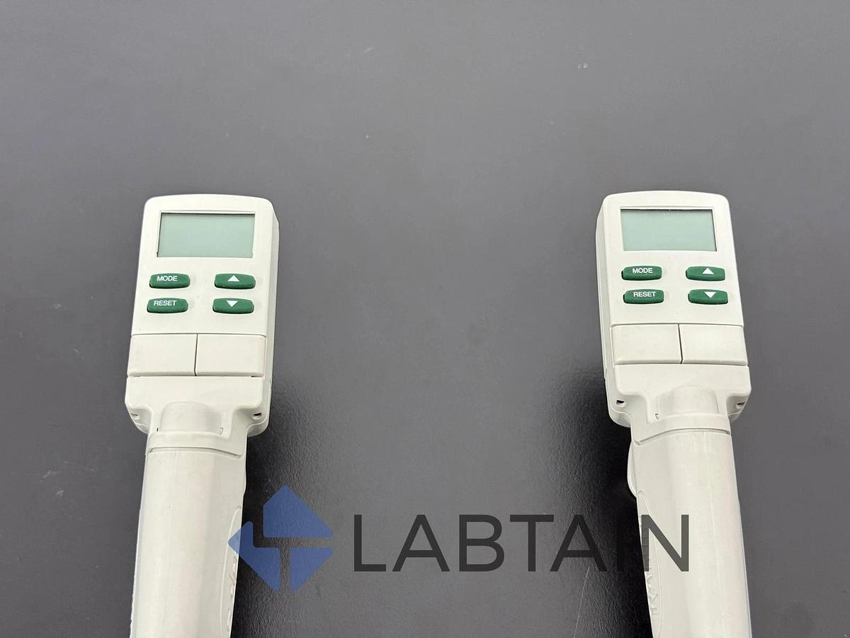 Used Lot of 2 Rainin Pipet-Lite XLS+ LTS 12-Channels Pipette 20-200ul and 100-1200ul