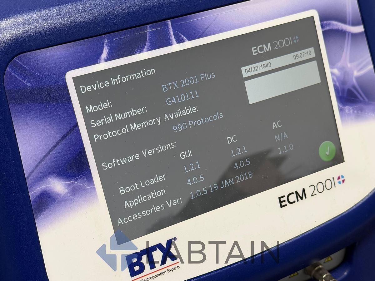 Used BTX ECM 2001+ Electrofusion & Electroporation System 2018 Used/Inspected