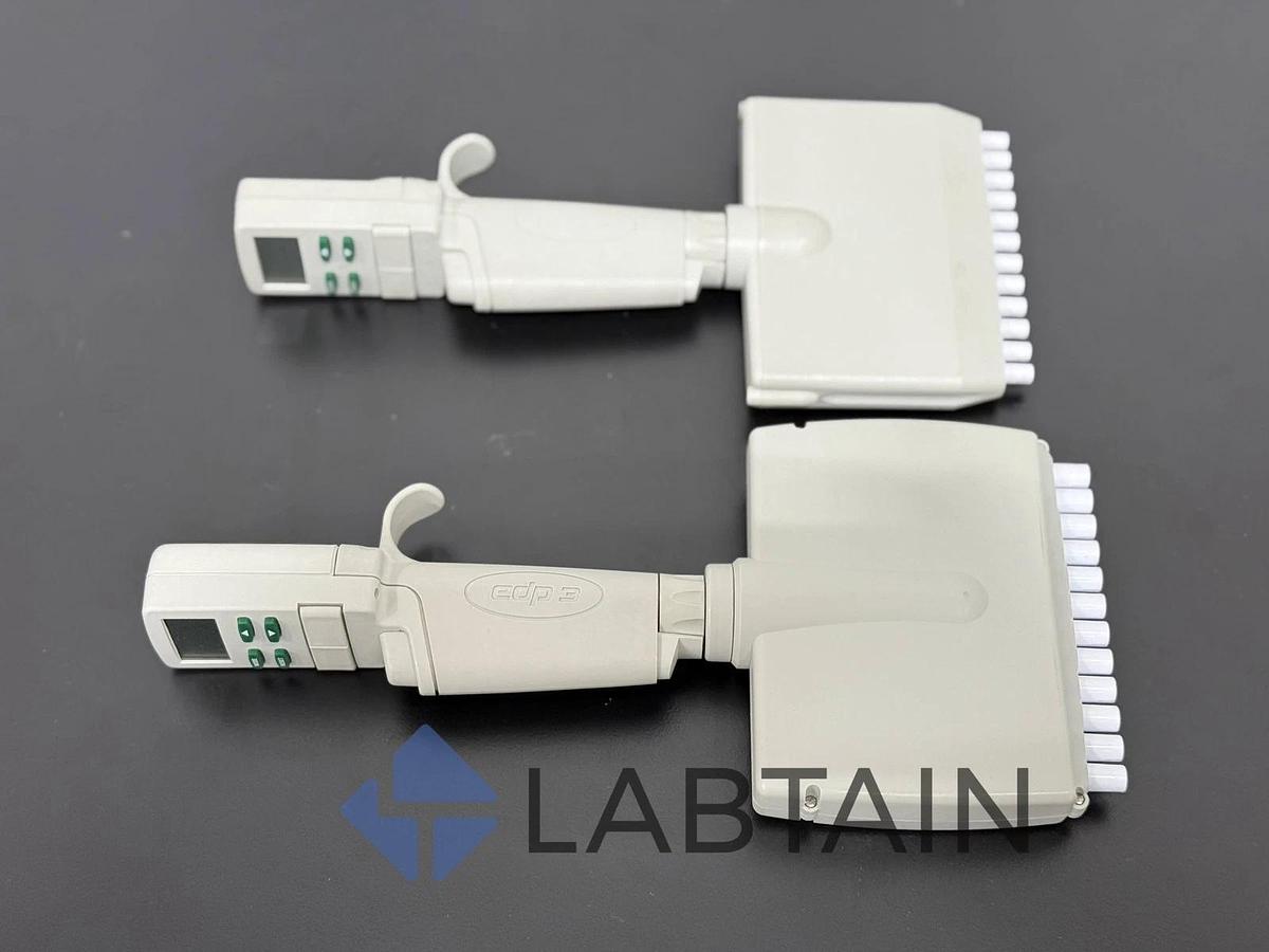 Used Lot of 2 Rainin Pipet-Lite XLS+ LTS 12-Channels Pipette 20-200ul and 100-1200ul