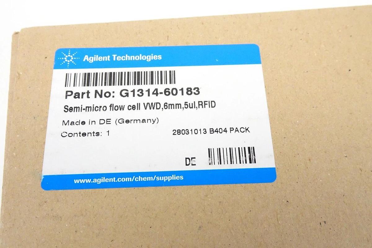 Agilent G1314-60183 Semi-Micro Flow Cell – VWD, 6 mm, 5 µL, RFID – for HPLC – Tested
