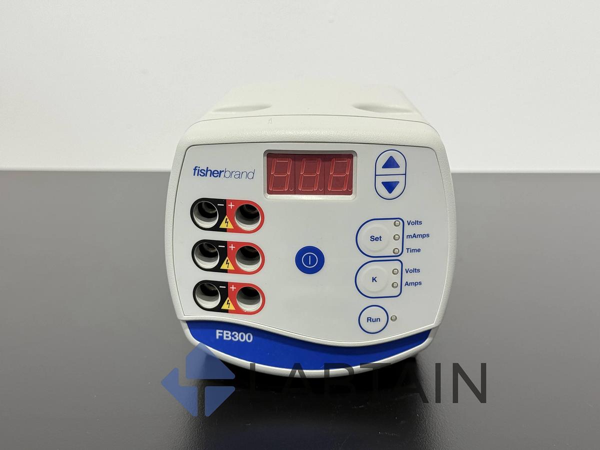 Used Fisherbrand FB300 Electrophoresis Power Supply 300V 400mA DNA Gel System C1598610704676 – Tested