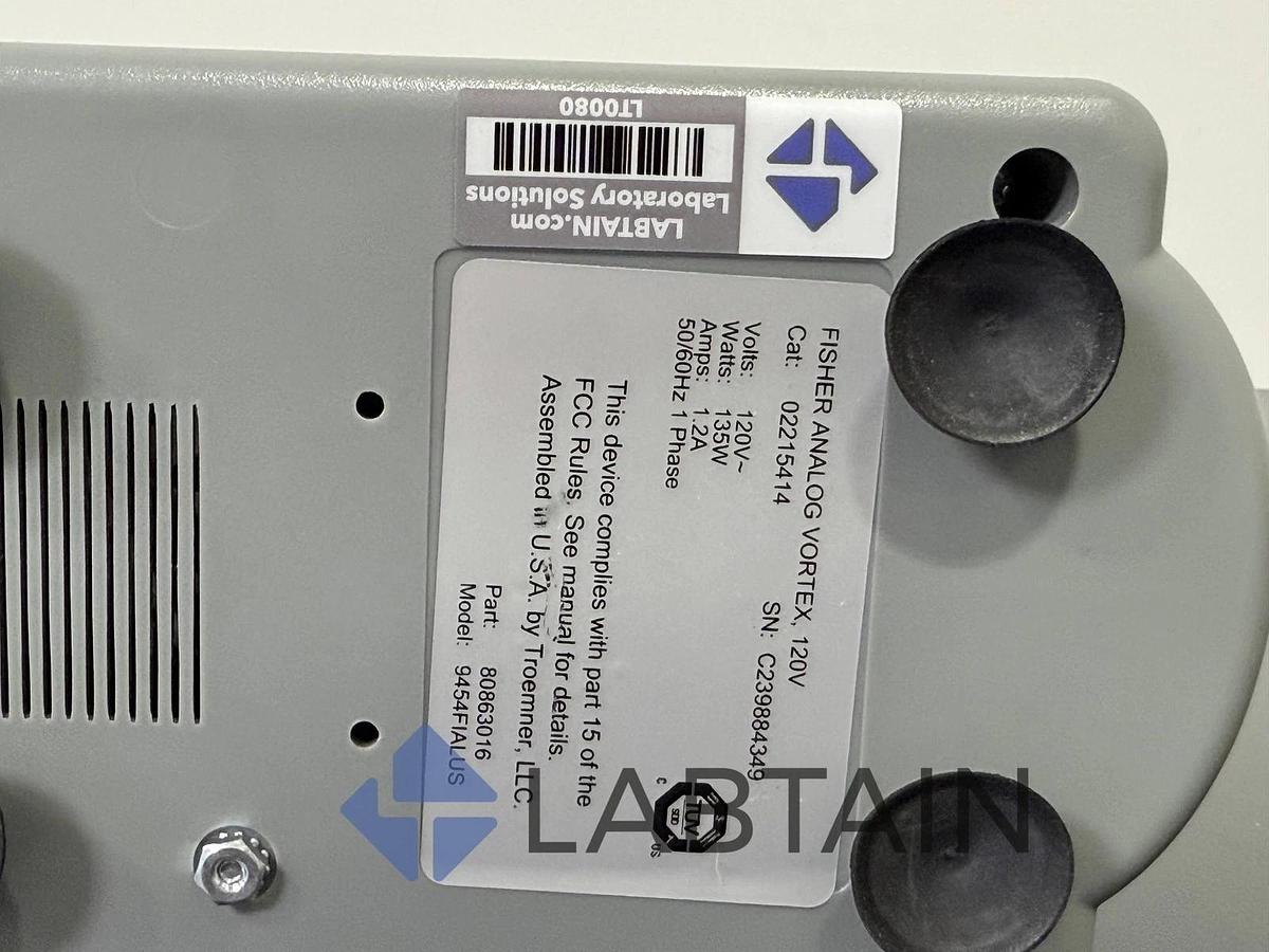 Used Fisher Scientific Analog Vortex Mixer – 120V – Cat# 02215414 – S/N C239884349 – Excellent Condition