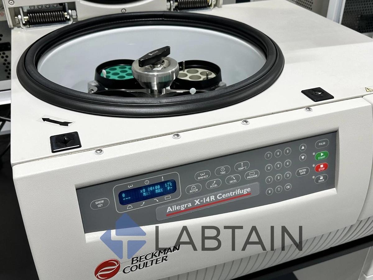 Used Beckman Coulter Allegra X-14R Refrigerated Centrifuge ALF16F26 w/ SX4750A Rotor & Buckets – Tested
