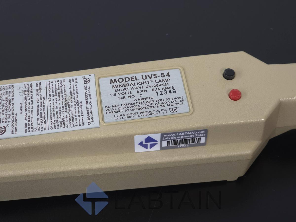 Used UVP UVS-54 Mineralight Short Wave UV-254nm Handheld Lamp 115V