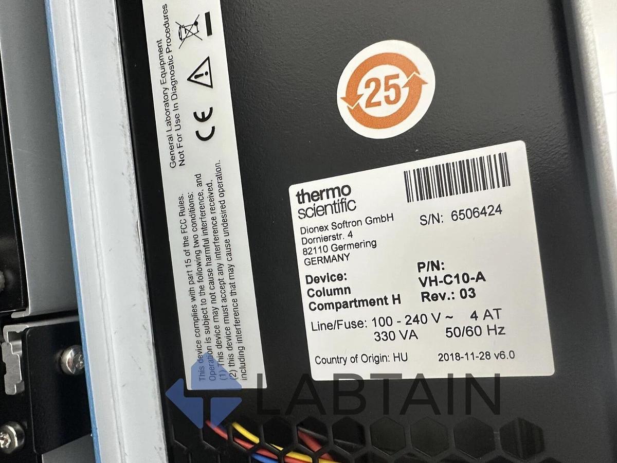 Used Thermo Scientific Vanquish UHPLC System 6506424 – VF-D40-A, VF-A40-A, VF-P20-A, VH-C10-A – Complete Configuration – Tested