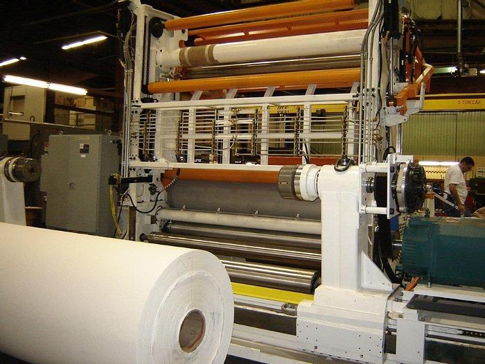 Used 122" Cameron 458 HD Two Drum Tissue Rewinder