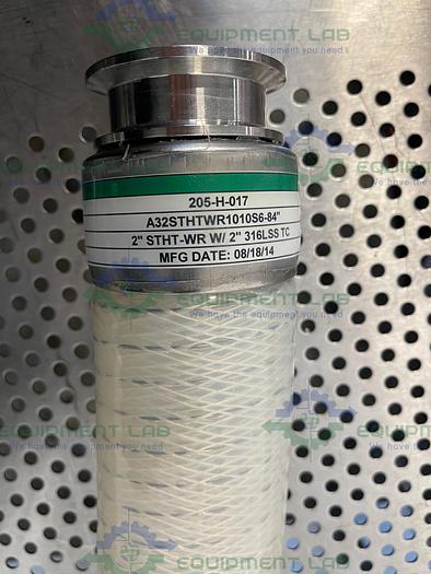 Used Sani Tech  STHT-WR-2000 84" Silicone Hose w/ 2" Sanitary Fitting