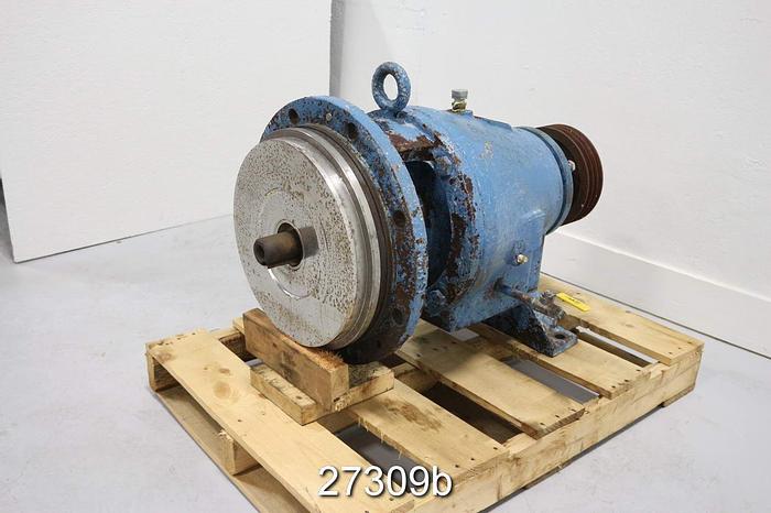 Used Goulds 3175 Power End With 14" Frame Adapter, 2-Vane 14" Stainless Steel Impeller #27309