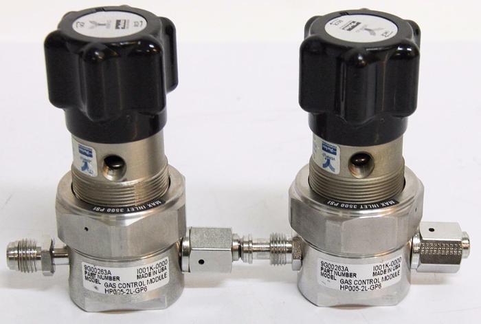 Used Parker Veriflo 2 Port Regulator 3500PSI C3AJ CGA 316 Male & Female x2 (4426)