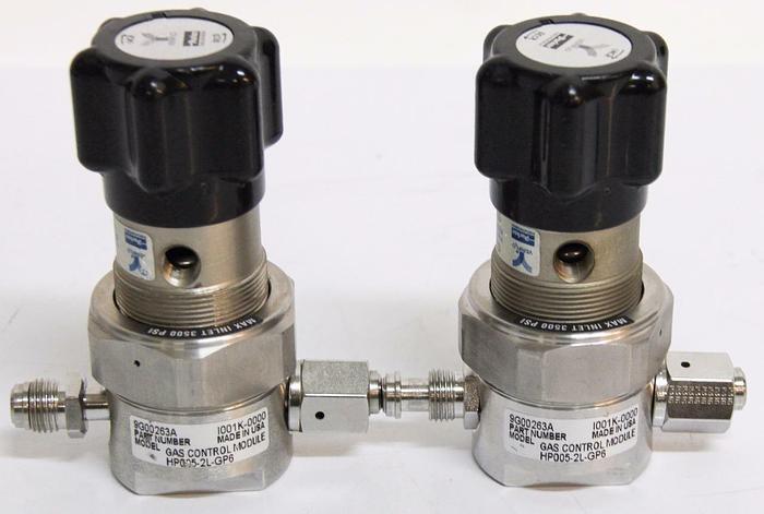 Used Parker Veriflo 2 Port Regulator  3500PSI C3AJ CGA 316 Male & Female x2 (4426)