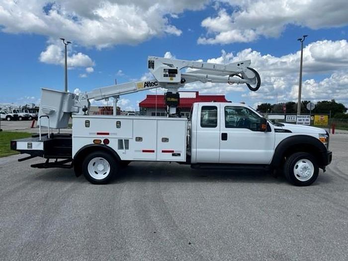 Used Altec AT40G 45ft Bucket Boom on 2013 Ford F550 4x4 Extended Cab Utility Truck – C98558