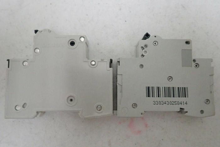 Used Lot of 2 Circuit Breakers: Merlin Gerin multi9 C60HB B4 & Siemens 5SY61 MCB D16