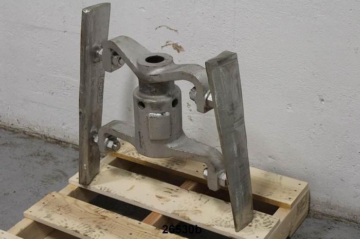 Used Black Clawson 24P Two Foil Rotor, Stainless Steel Hub #26530