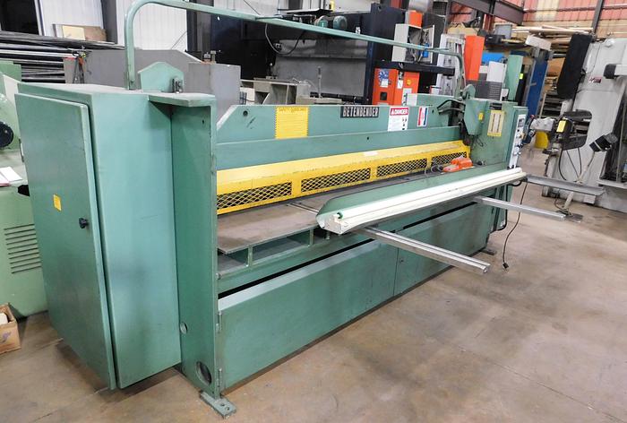 Used Betenbender 10' x 1/4 Hydraulic Shear 10-1/4
