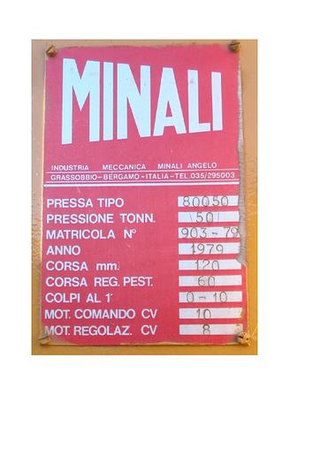 Gebraucht 8200X800 MINALI PRESS BRAKE #ITA4168