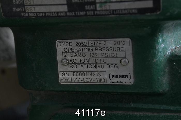 Used Fisher V150 Series B 4" Vee Ball Valve #41117