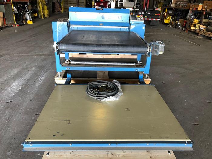 Used 60" ROSENTHAL SHEETER MODEL WM-5HIRSHEAAAAP-OK24 W/ OUTPUT CONVEYOR