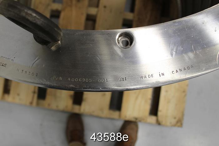 Used Black Clawson SPH 800 Stainless Steel Pressure Screen Basket, 0.28mm Slots #43588