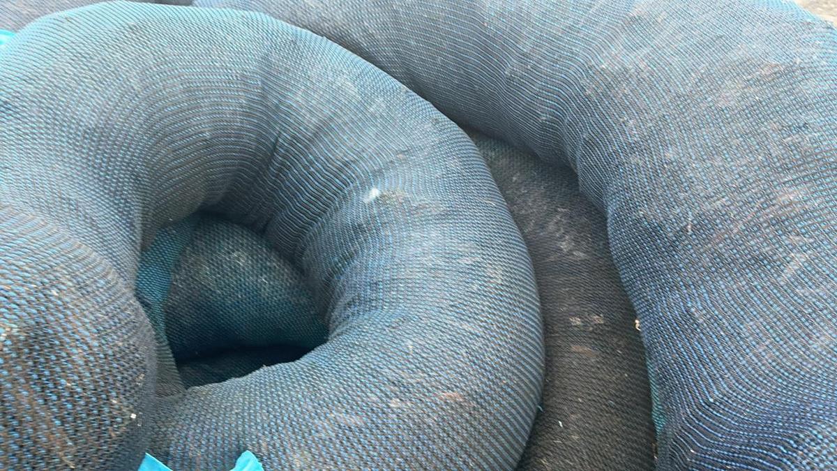 Used Erosion Control Tube