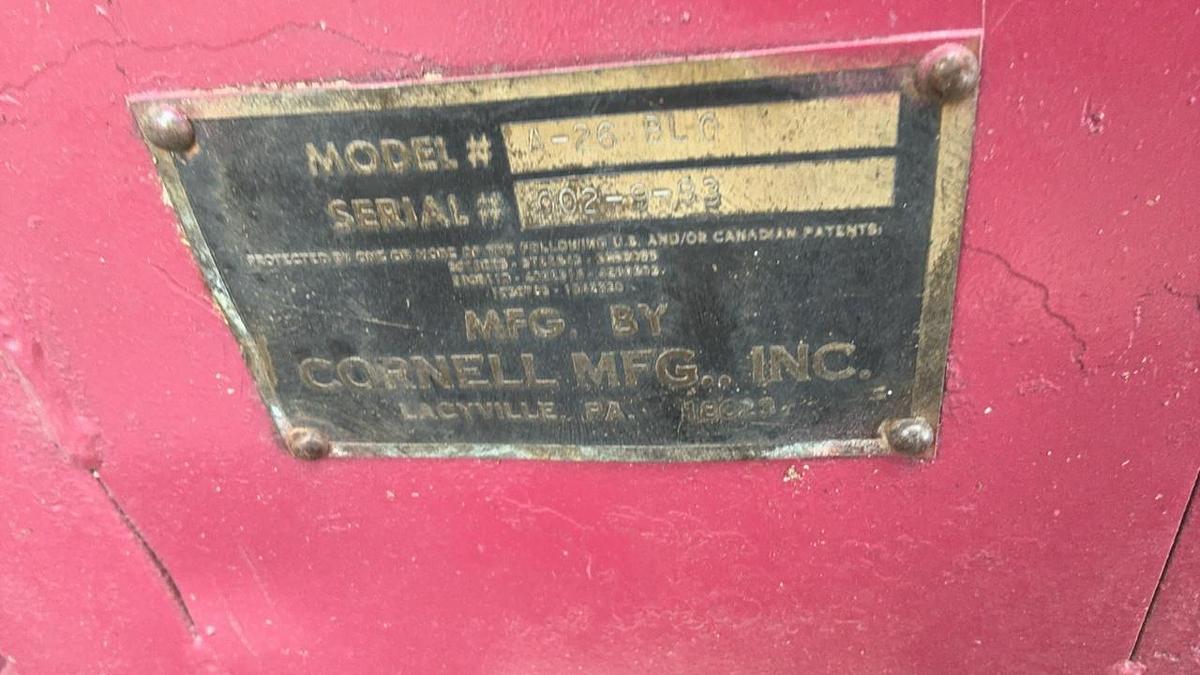Used Cornell A26 Dust Blower and Pipe