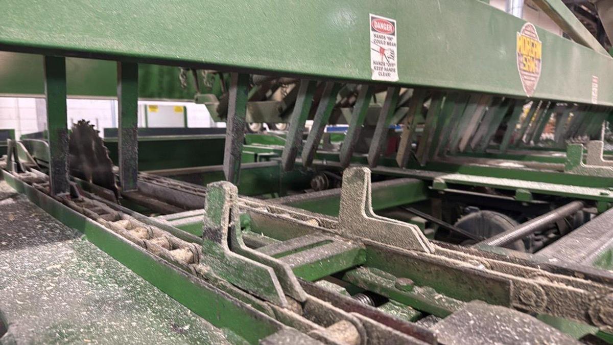 Used 5 Blade Morgan Double End Trimsaw