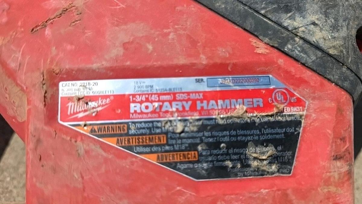 Used Milwaukee 1 3/4" Cordless Rotary Hammer