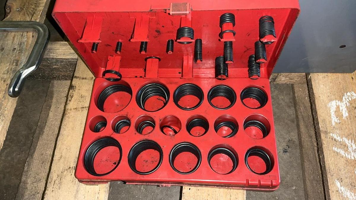 Used Storage Bin and Tools