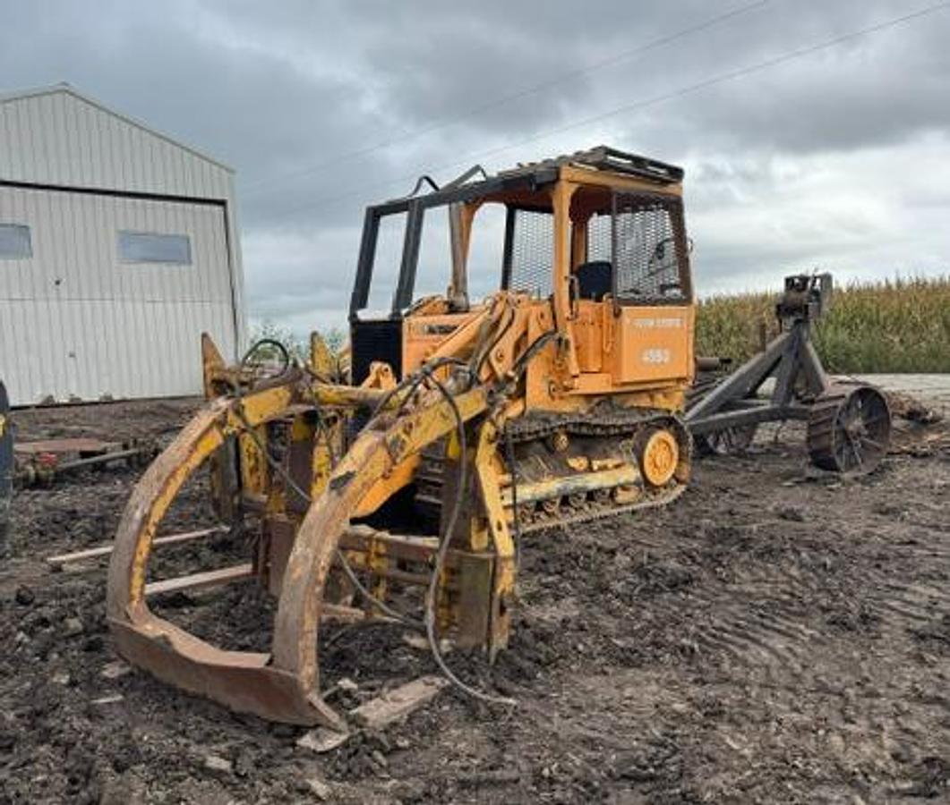 Used John Deere 455G Track Loader w/ a #4000 Winch