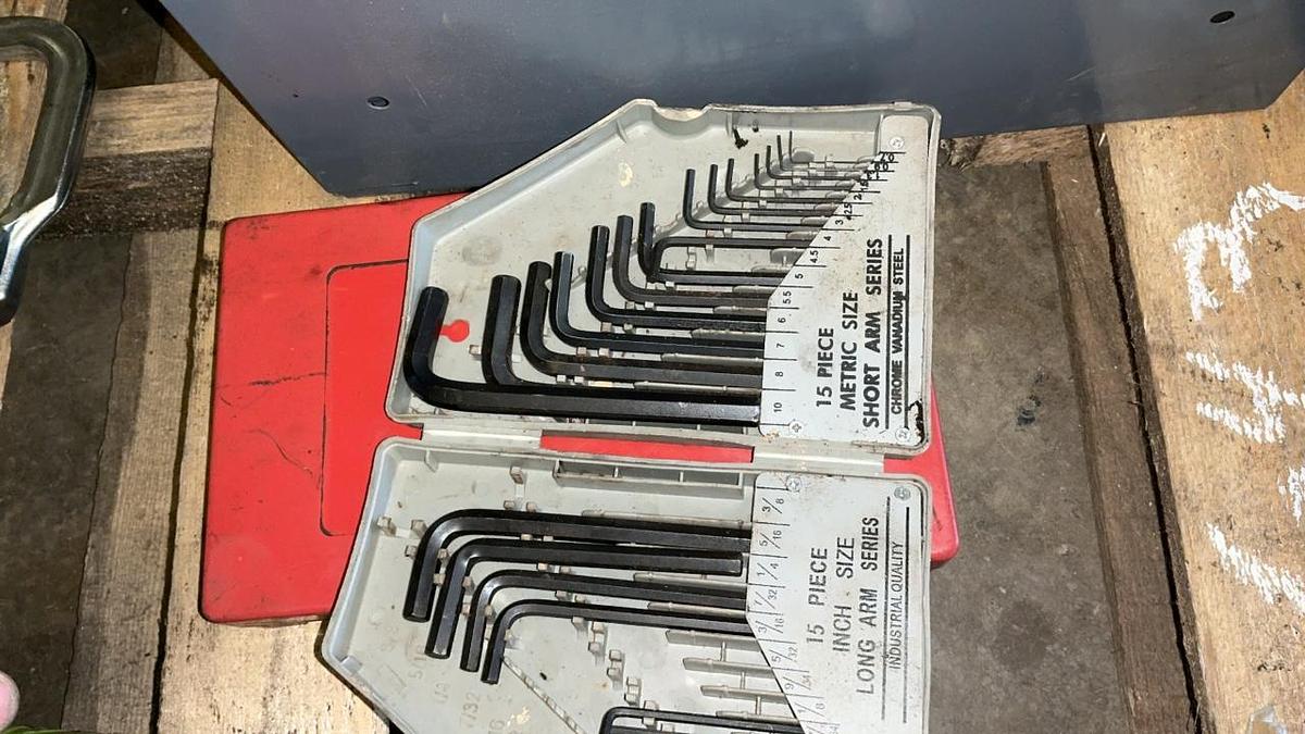 Used Storage Bin and Tools