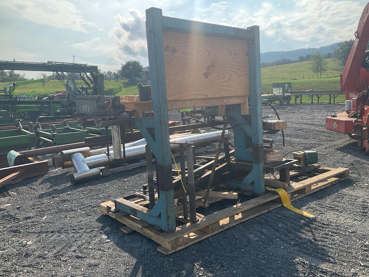 Used Armstrong Hammering Bench with Stretcher Roller and Welding Clamp