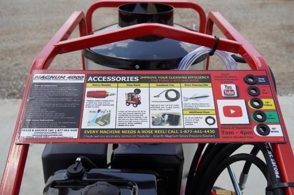 Used Magnum Gold 4000 Series Hot Water Pressure Washer