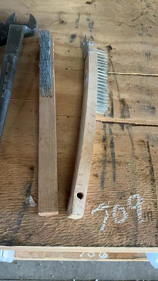 Used Spud Wrenches and Wire Brushes
