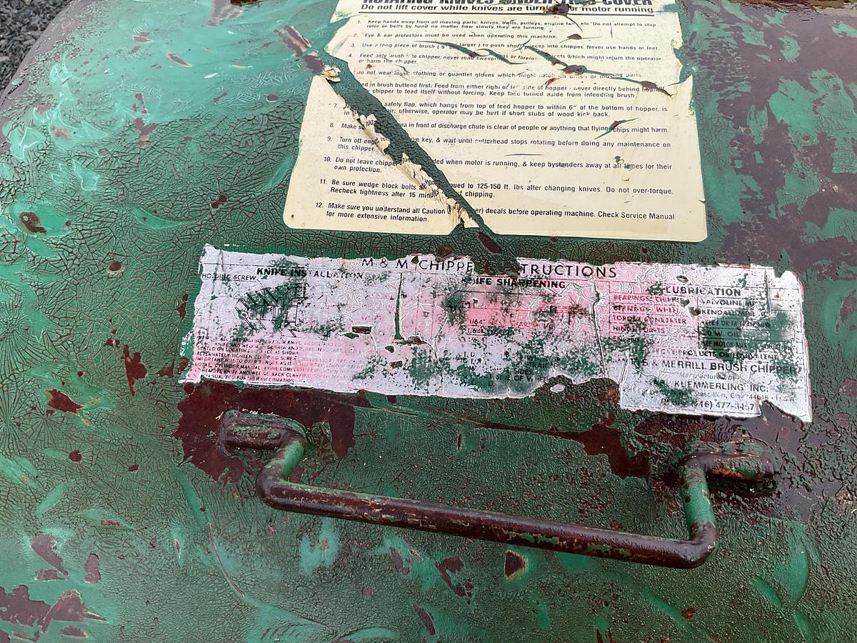 Used Mitts & Merrill Brush Chipper