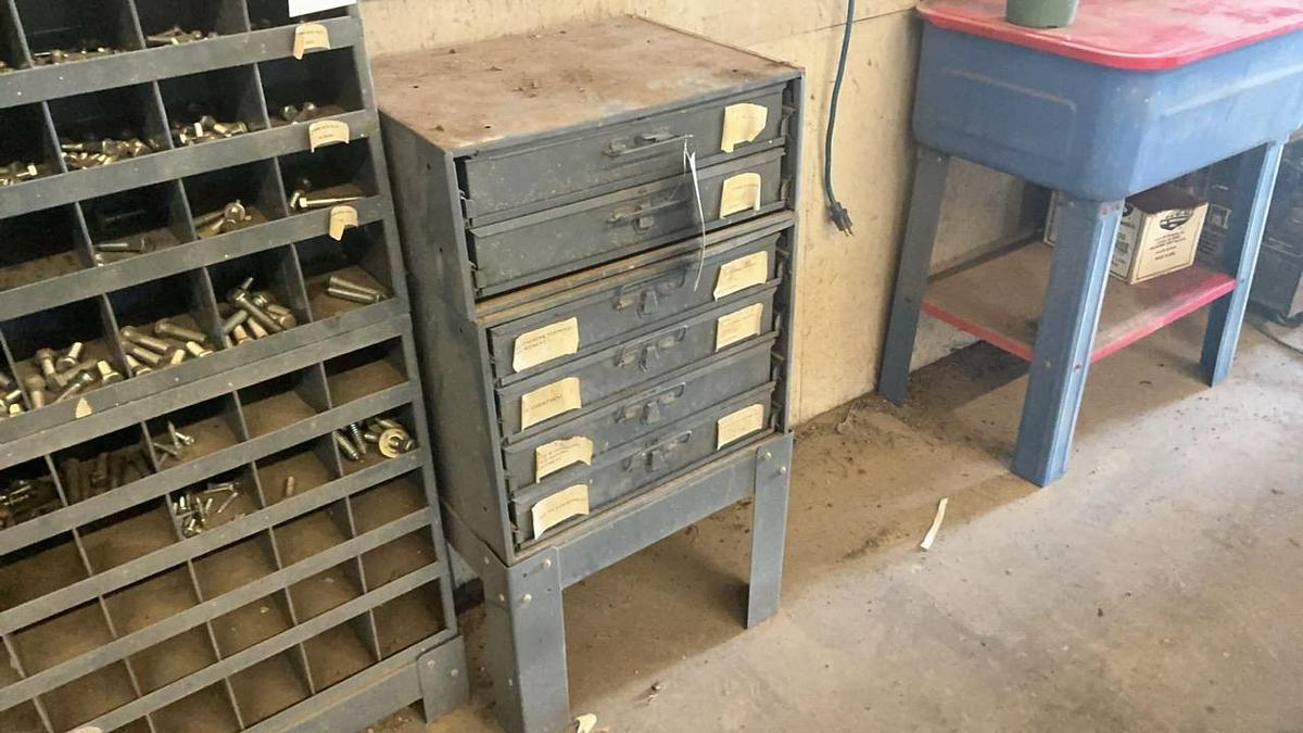 Used Storage Cabinet and Supplies